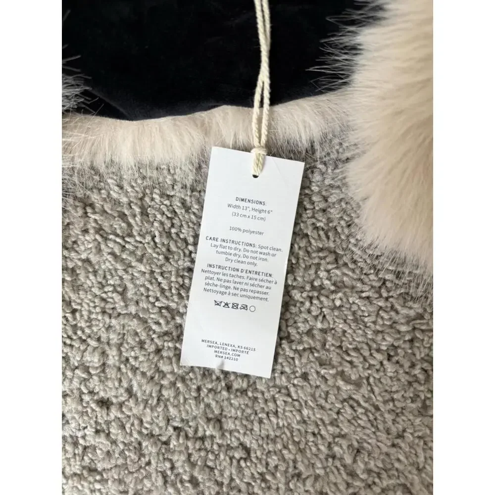 NWT‎ MerSea Faux Fur Cozy Cabin Fleece Beige Collar OS